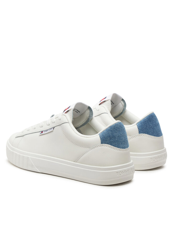 Tommy Jeans Снікерcи Tommy Jeans Tjw Cupsole Sneaker Denim EN0EN02652 Écru
