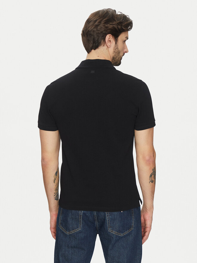 AMI PARIS AMI PARIS Poloshirt BFUPL001.760 Schwarz Regular Fit