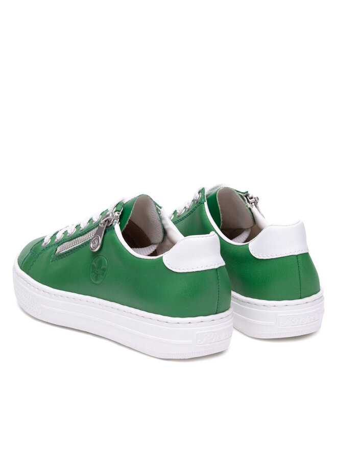 Rieker Sneakersy Rieker L59L1-52 Zelená