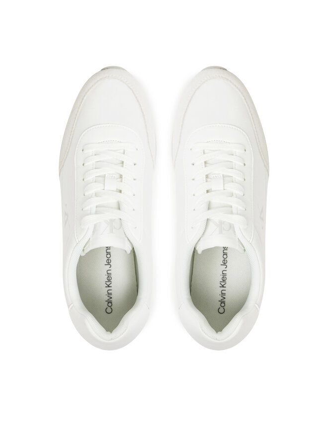 Calvin Klein Jeans Sneakers Calvin Klein Jeans Retro Runner Low Laceup Canvas YW0YW01888 Bianco