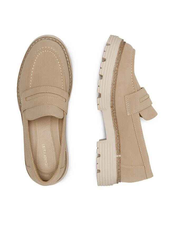 JENNY Loafersy JENNY MOLLIE WS6211-07 Beżowy