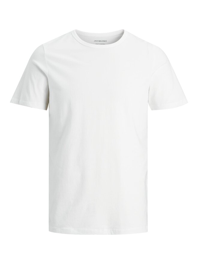 Jack&Jones Jack&Jones 2 marškinėlių komplektas Basic Crew Neck 12133913 Balta Regular Fit
