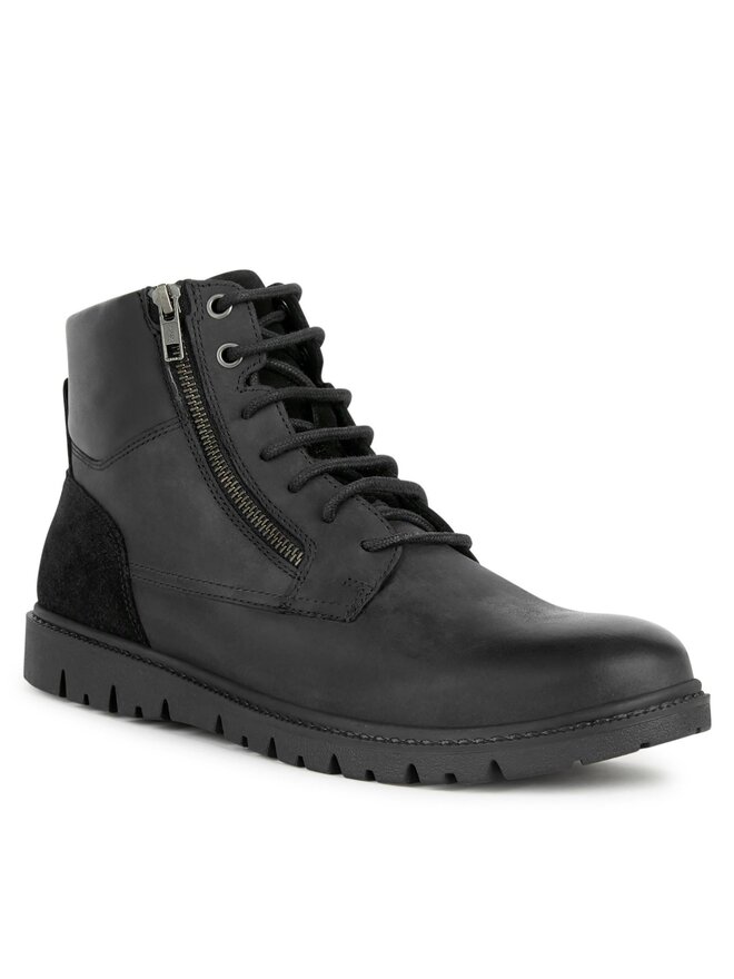 Geox Botines planos Geox U Ghiacciaio U36DGB 000CL C9999 Negro