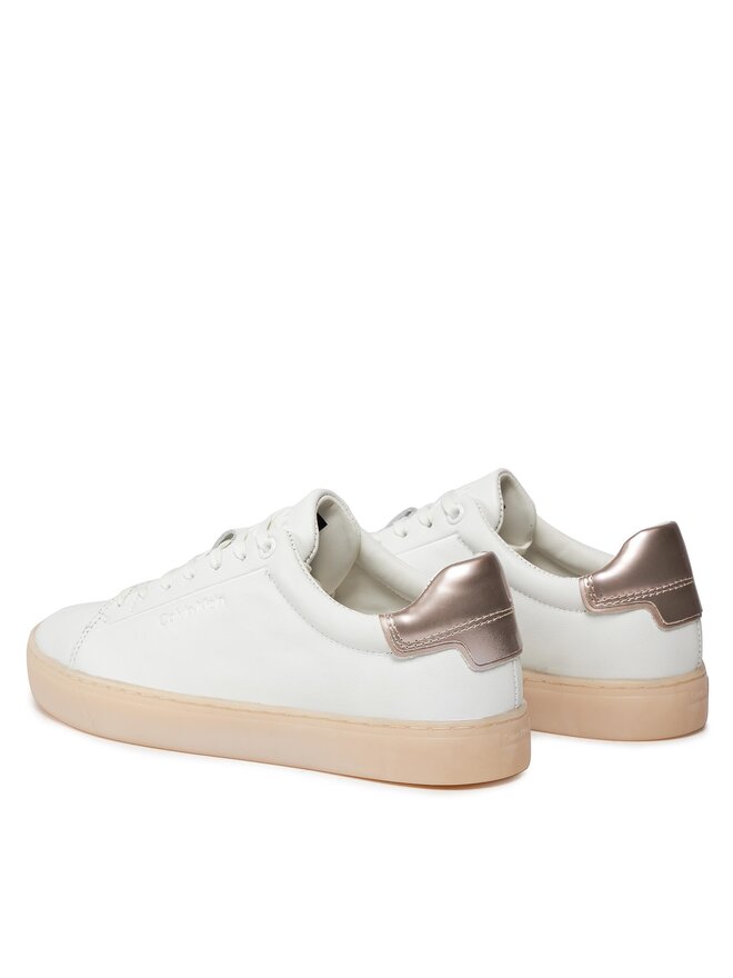Calvin Klein Снікерcи Calvin Klein Cupsole Lace Up Pearl HW0HW01897 Білий