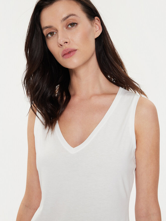 Sisley Sisley Top 3I1XLH00S Weiß Regular Fit