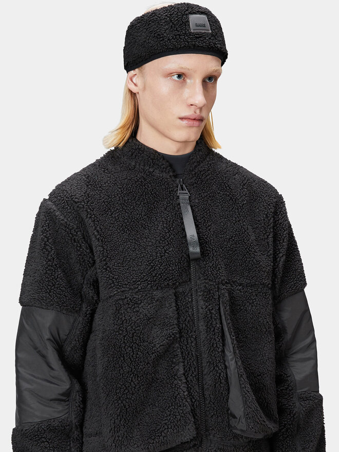 Rains Лента за глава Rains Kofu Fleece Headband T1 20170 Черен