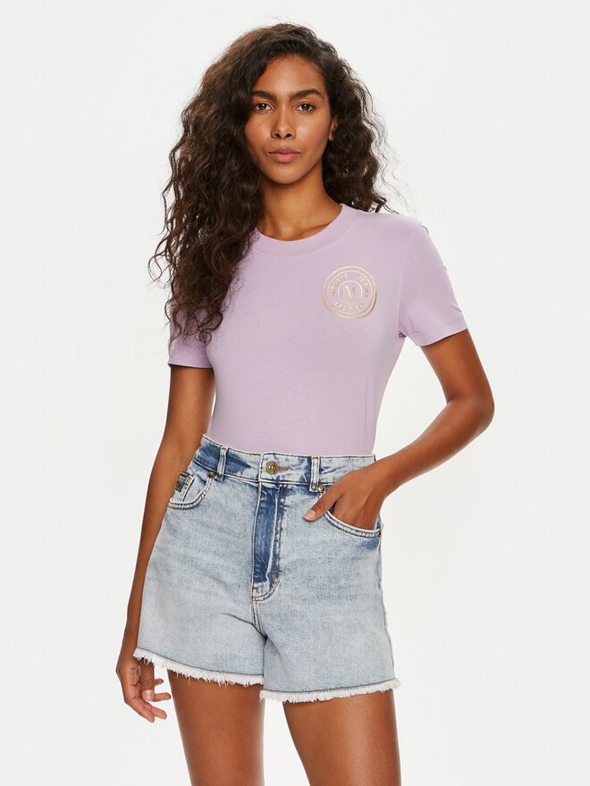 Versace Jeans Couture Versace Jeans Couture T-Shirt 76HAHT02 Violett Slim Fit