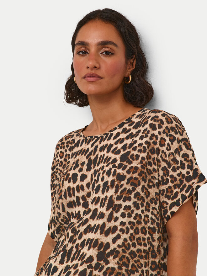 Kaffe Kaffe T-shirt Amber 10508257 Smeđa Relaxed Fit