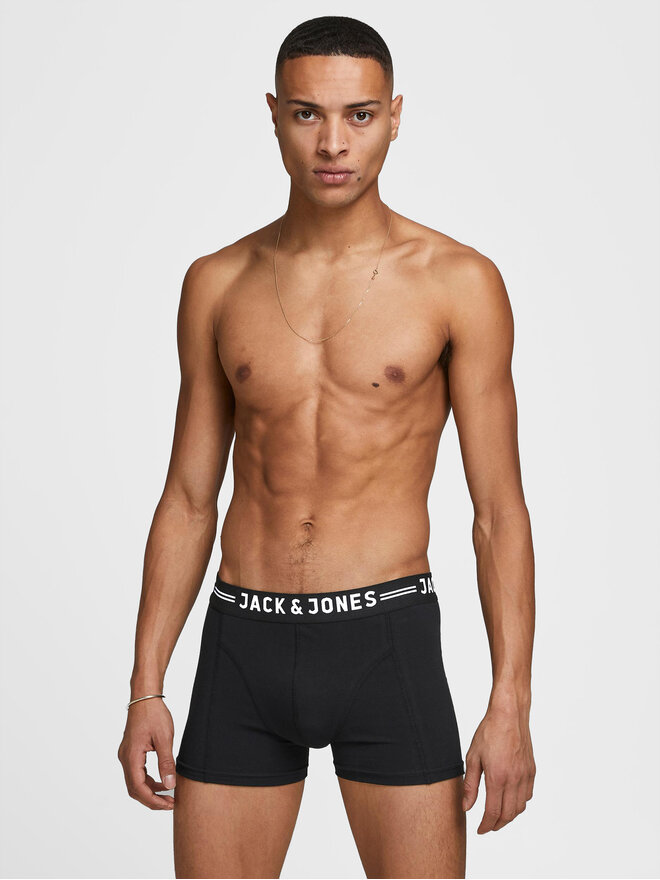 Jack&Jones Jack&Jones Σετ μποξεράκια 3 τμχ Sense 12081832 Μαύρο