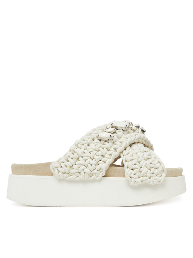 Inuikii Klapki Inuikii Woven Stones Platform 70103-106 1100 Écru