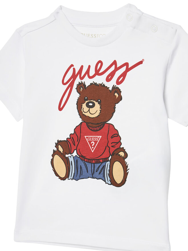 Guess Guess Marškinėliai H4BT01 I3Z14 Balta Regular Fit