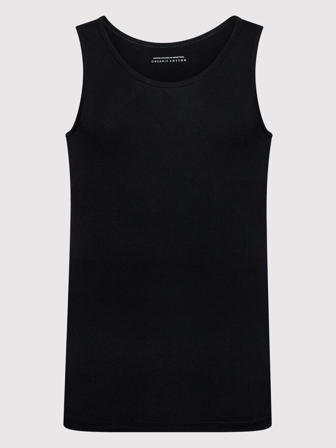 United Colors Of Benetton United Colors Of Benetton Tank top marškinėliai 3OP82H257 Juoda Regular Fit