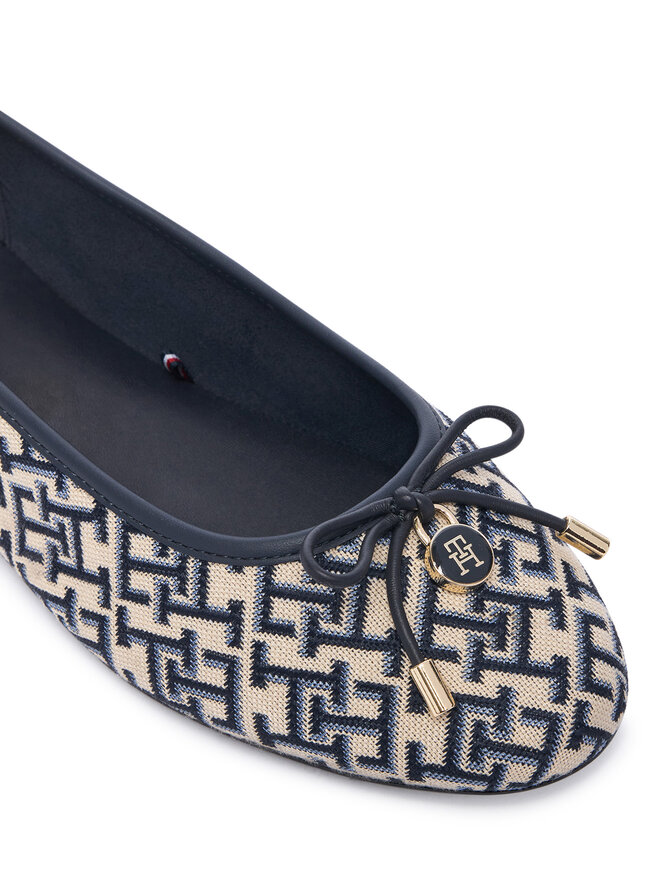 Tommy Hilfiger Ballerinas Tommy Hilfiger Th Charm Jacquard Ballerina FW0FW09504 Bunt
