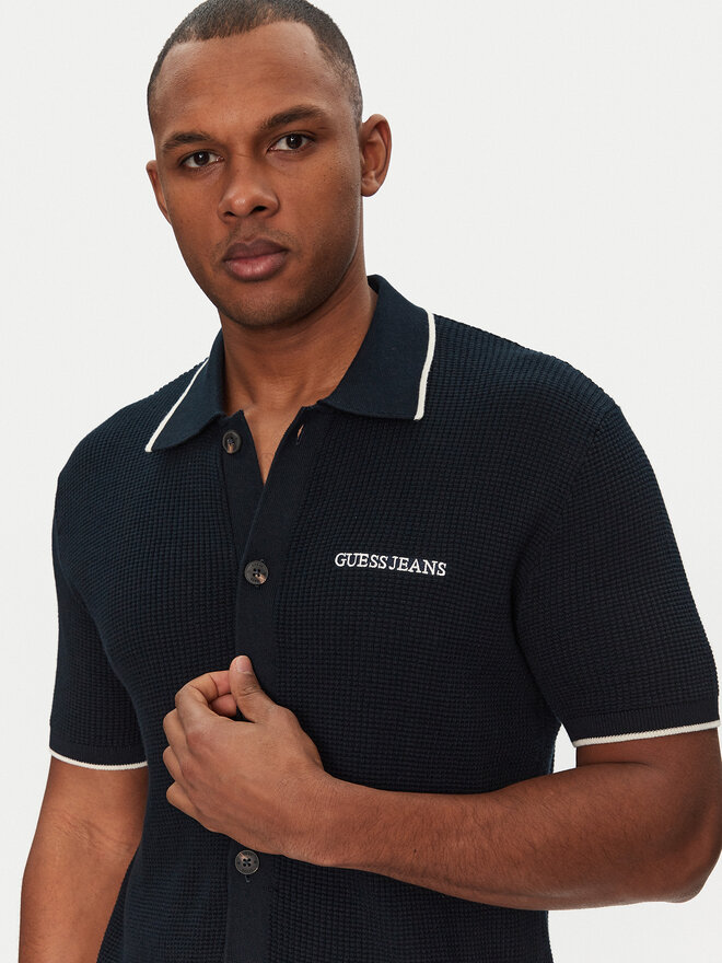 Guess Jeans Guess Jeans Poloshirt M5GR18 Z3HM1 Dunkelblau Regular Fit