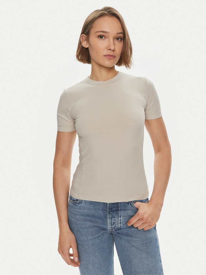 Calvin Klein Calvin Klein Camiseta K20K206553 Beis Slim Fit