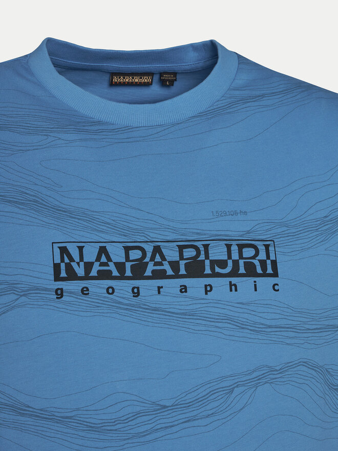Napapijri Napapijri T-Shirt B-Cellini NP0A4ILS Μπλε Regular Fit