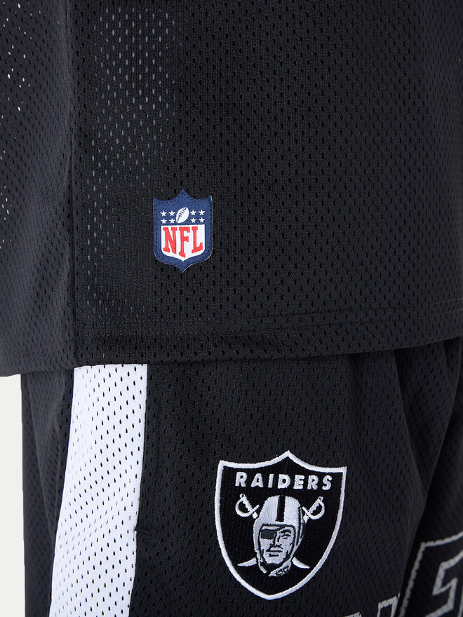 New Era New Era Marškinėliai NFL Las Vegas Raiders Mesh Graphic Jersey 60596386 Juoda Regular Fit