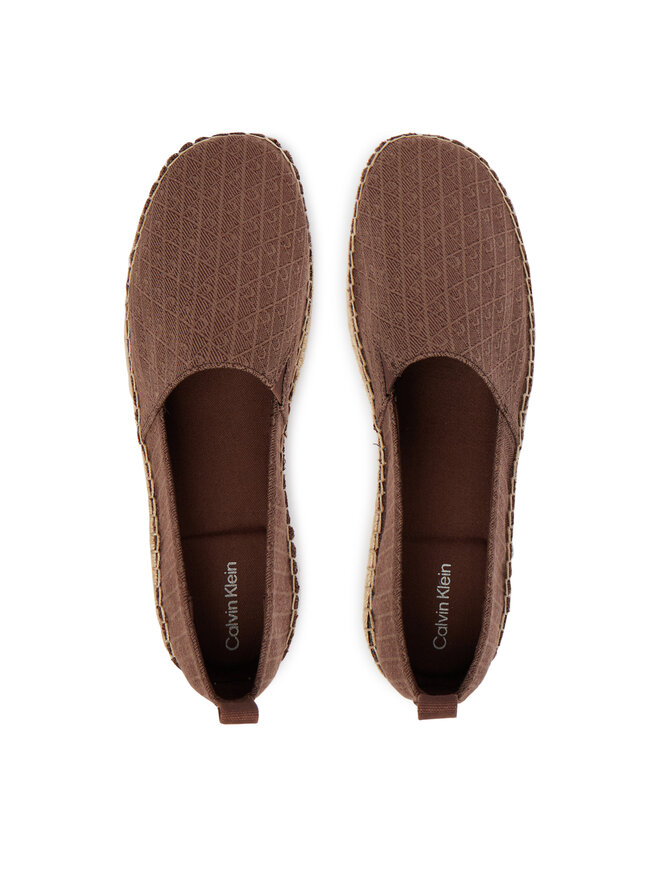 Calvin Klein Espadrilles Calvin Klein Oblique Espadrille Aop HW0HW02933 Braun