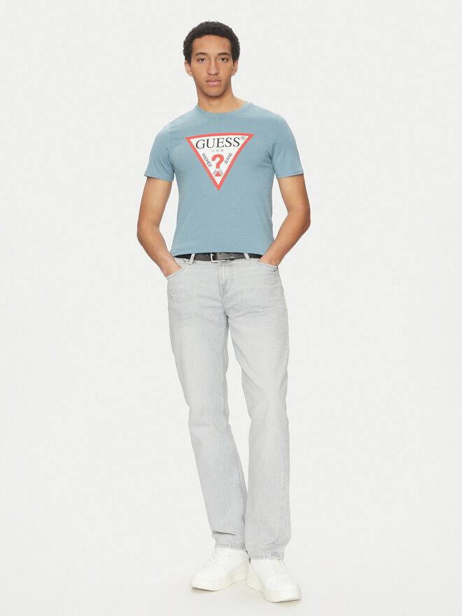 Guess Guess Marškinėliai M2YI71 I3Z14 Mėlyna Regular Fit