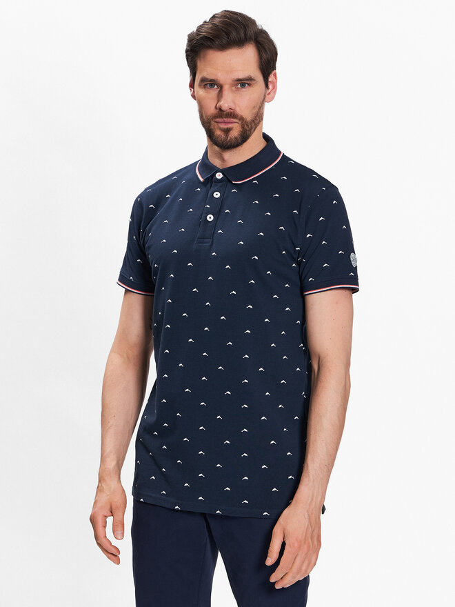 INDICODE INDICODE Poloshirt Dolphin 40-948 Dunkelblau Regular Fit