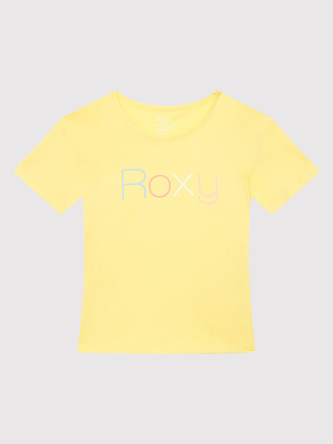 Roxy Roxy Marškinėliai Short Sleeve ERGZT03845 Geltona Regular Fit