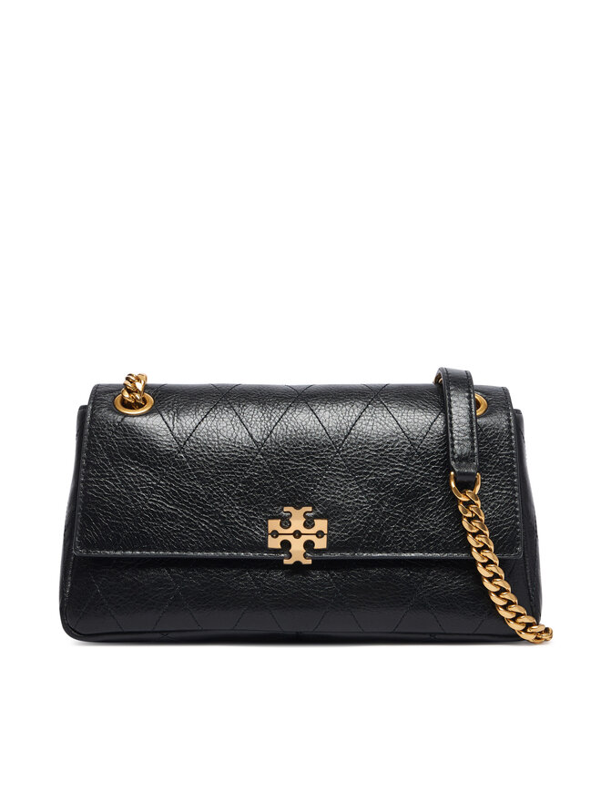 Tory Burch Handtasche Tory Burch Charlie Quilted Small Shoulder Bag 185829 Schwarz