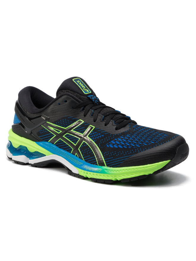 Gel-kayano 26 1011a541 black/electric blue 003 outlet