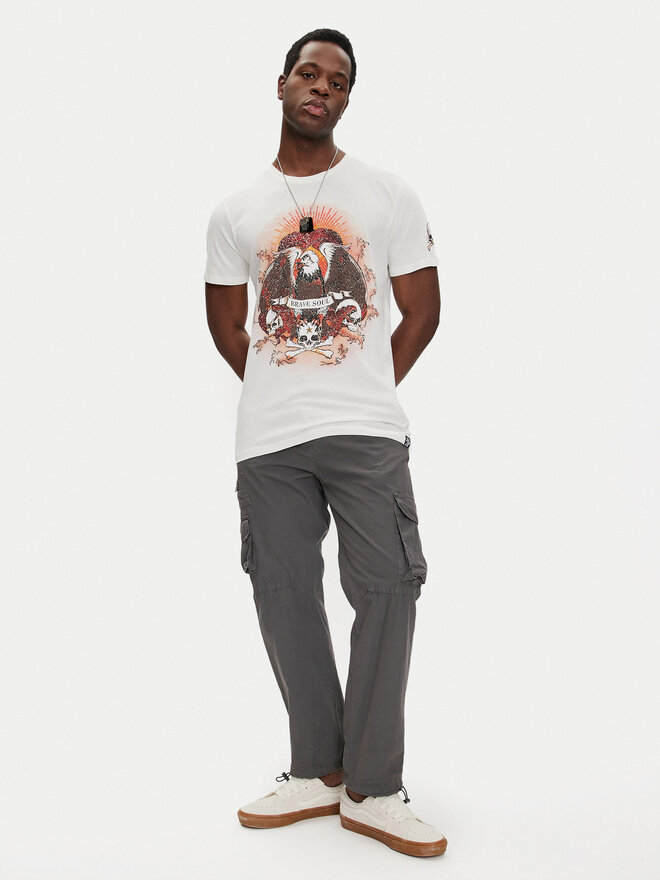 Brave Soul Brave Soul Majica MTS-149DYLAN Écru Regular Fit
