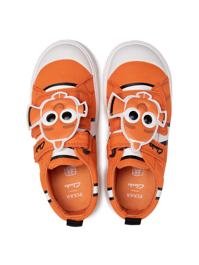 Clarks Trampki Clarks City Nemo K 261576667 Pomarańczowy
