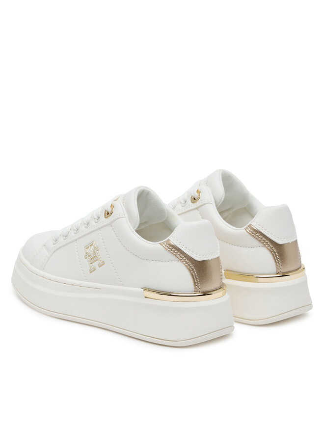 Tommy Hilfiger Снікерcи Tommy Hilfiger Low Cut Lace-Up T3A9-33985-1355 S Білий