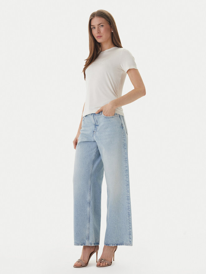 Guess Guess T-Shirt O6GI00 KBF92 Écru Regular Fit