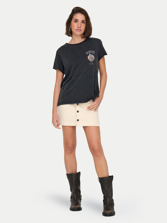 ONLY ONLY Футболка Lucy 15336965 Сірий Regular Fit