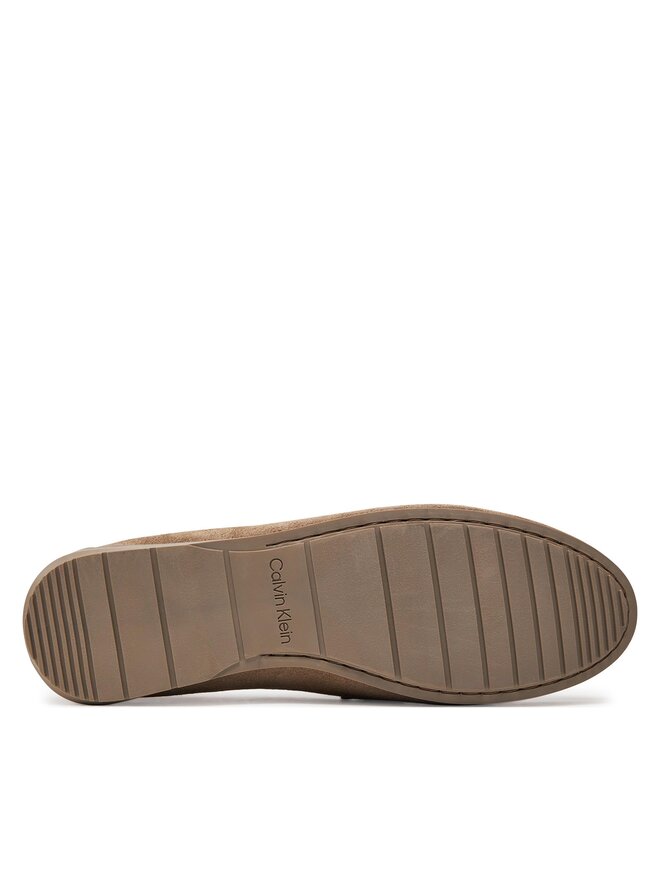 Calvin Klein Mocassini Calvin Klein Driving Shoe Bold Logo HM0HM01448 Beige