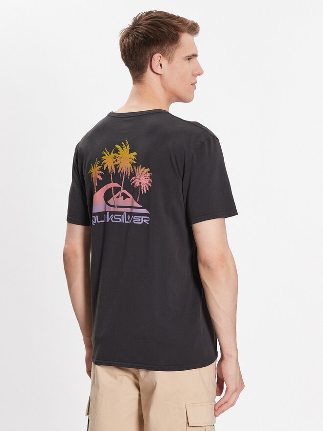 Quiksilver Quiksilver Marškinėliai Pas Time Paradise EQYZT07252 Juoda Regular Fit