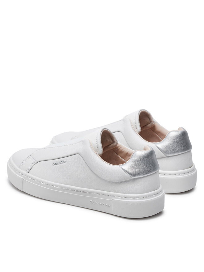 Calvin Klein Sneakersy Calvin Klein Cupsole Slip On W/Ml HW0HW02289 Biały