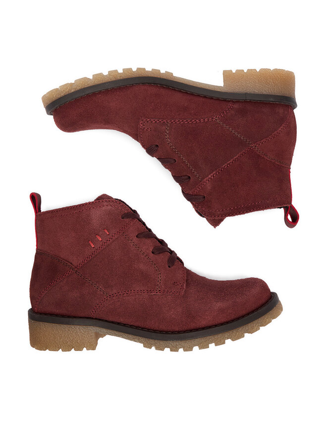 Lasocki Schnürschuhe Lasocki CEO-WI16-GIRO-08 Dunkelrot