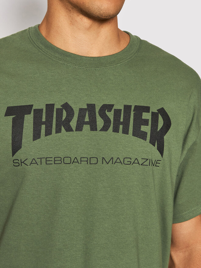 Thrasher Thrasher Majica Skatemag Zelena Regular Fit