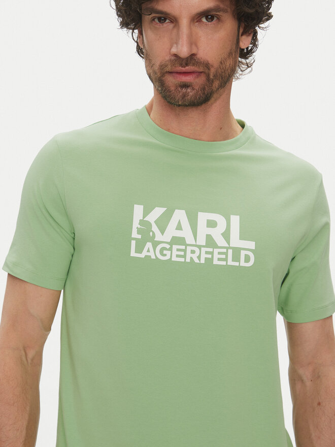 KARL LAGERFELD KARL LAGERFELD T-Shirt 755087 552235 Grün Regular Fit