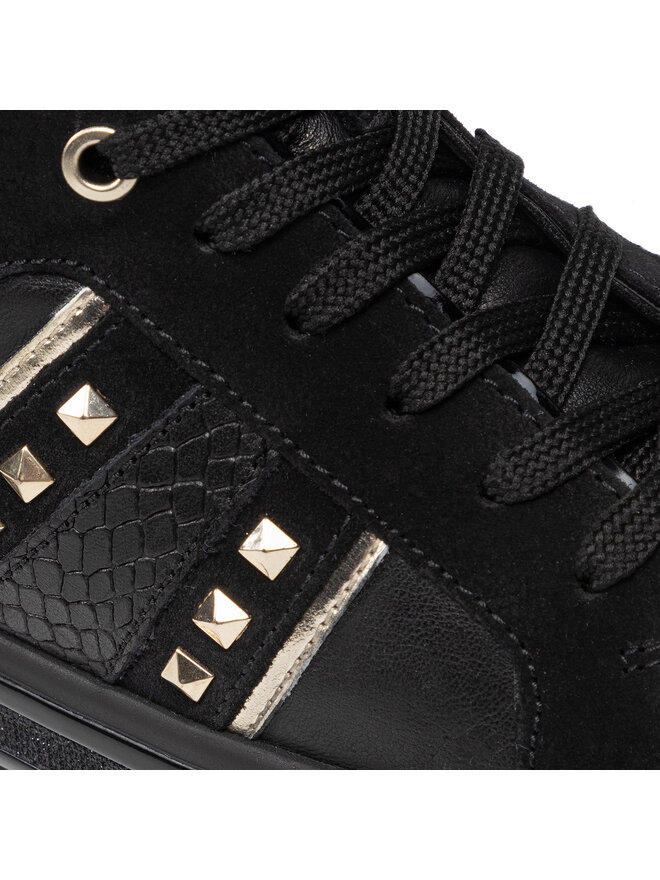 Geox Sneakersy Geox D Leelu' B D16FFB 08522 C9999 Čierna