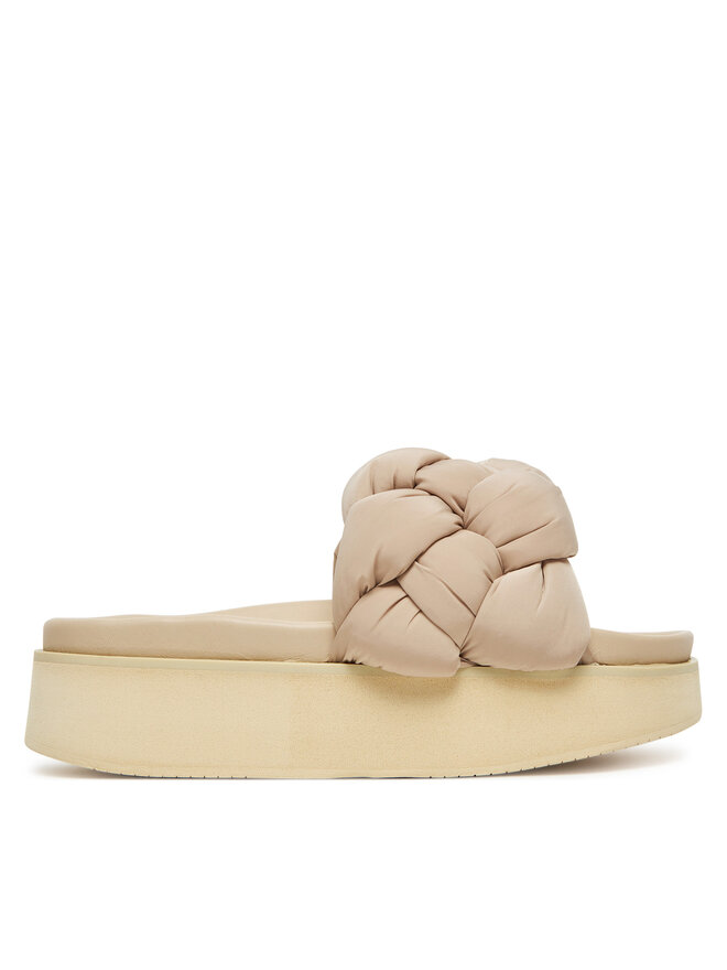 Inuikii Šľapky Inuikii Puffer Braided 70103-177 Béžová
