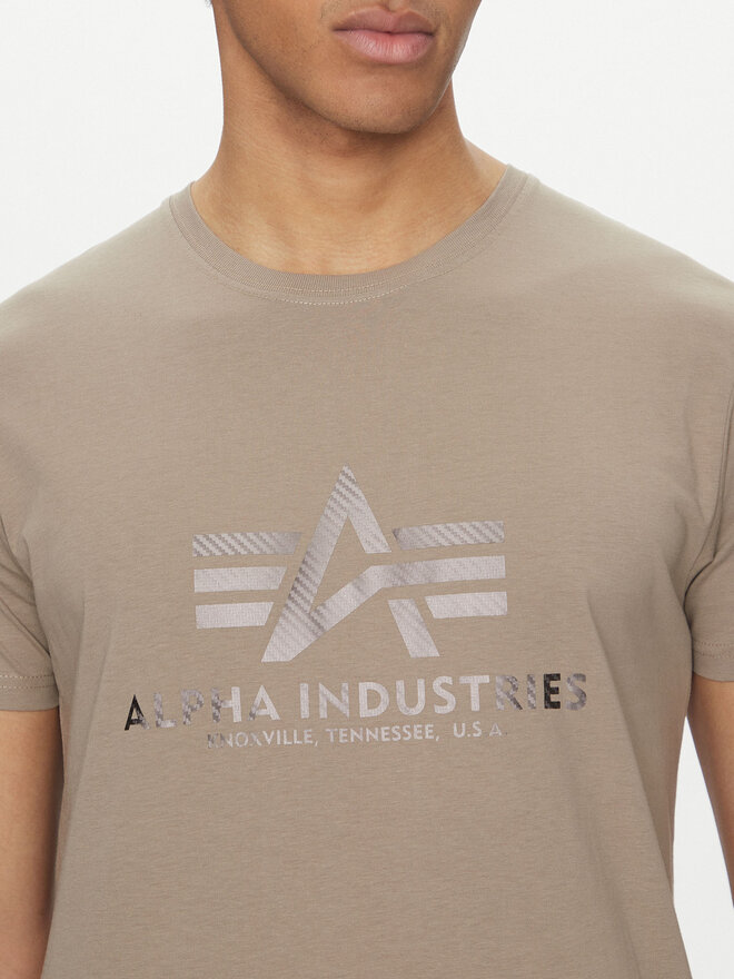 Alpha Industries Alpha Industries Camiseta Basic 100501 Beis Regular Fit