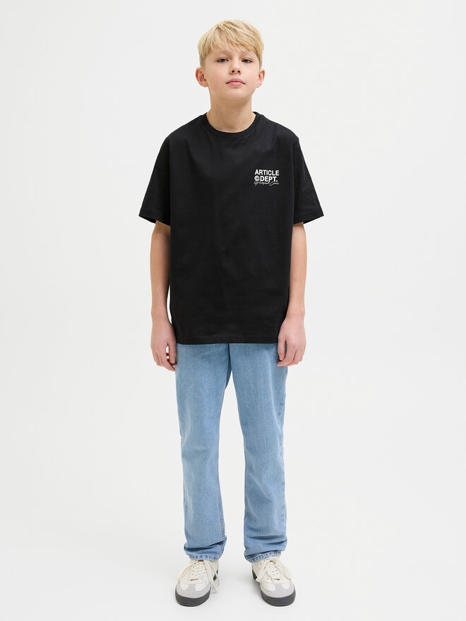 Jack&Jones Junior Jack&Jones Junior T-Shirt Dynamic Dust 12274677 Μαύρο Loose Fit