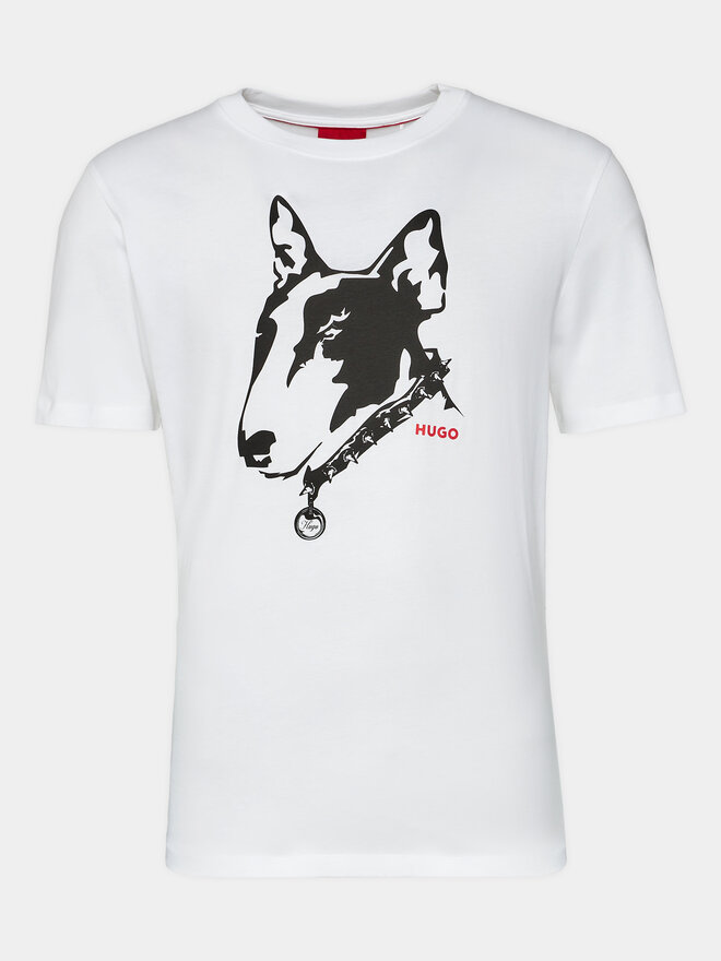 HUGO Hugo T-Shirt Dammock 50504916 Weiß Regular Fit