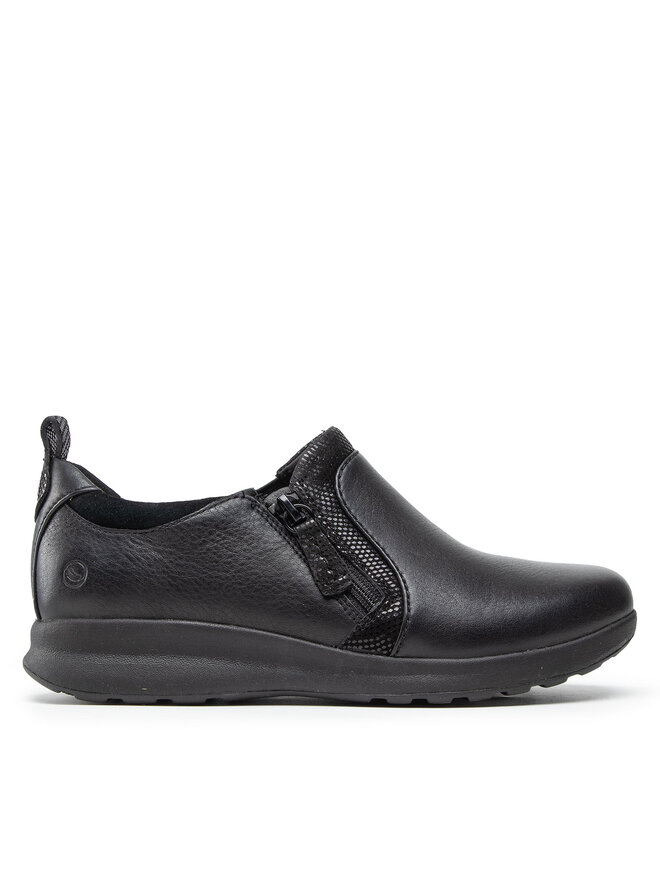Clarks Halbschuhe Clarks Un Adorn Zip 261370175 Schwarz