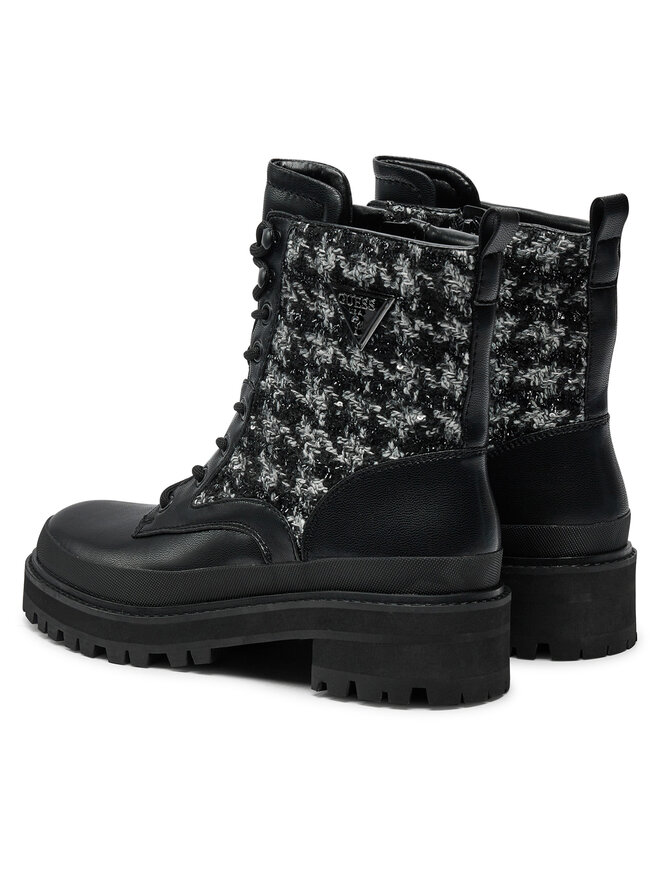 Guess Trapper stila apavi Guess Badany FLFBDN ELE10 Melns