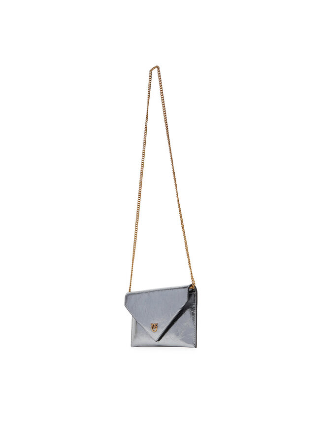 PINKO Táska PINKO Flat Purse Mini AI 25-26 PCPL 105347 A2OT Ezüst
