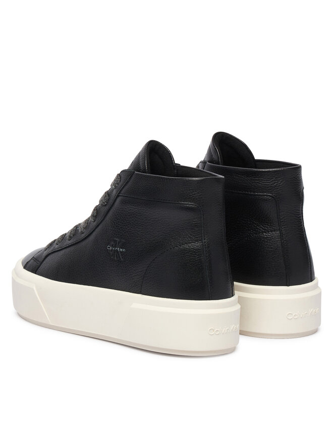 Calvin Klein Sneakers Calvin Klein Flatform Mid Laceup Lth Wl HW0HW03230 Schwarz