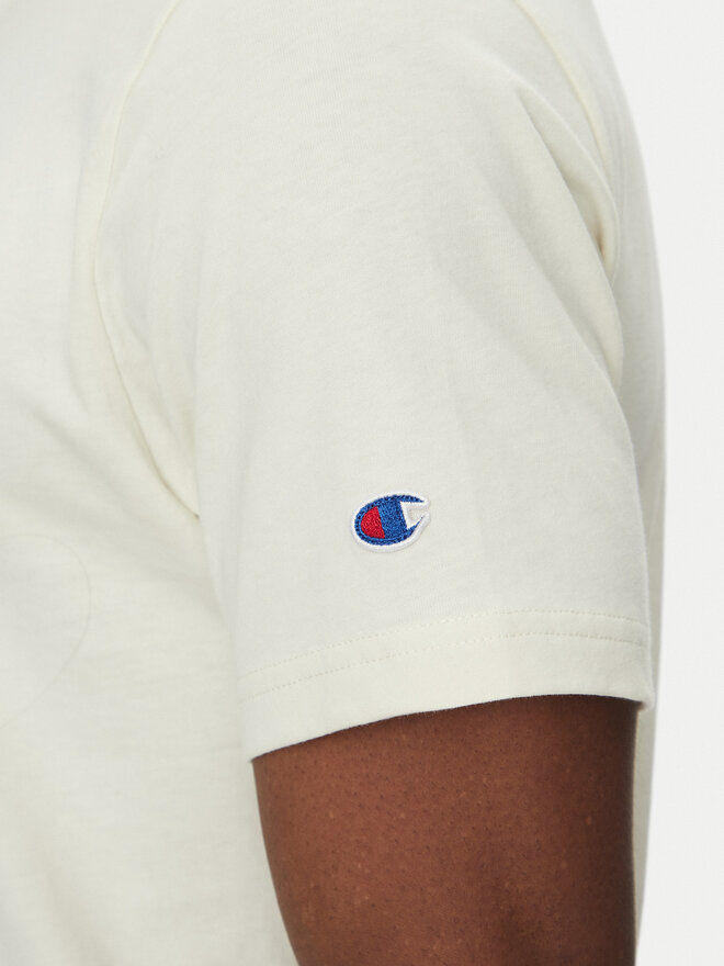 Champion Champion Marškinėliai 221174 Écru Regular Fit