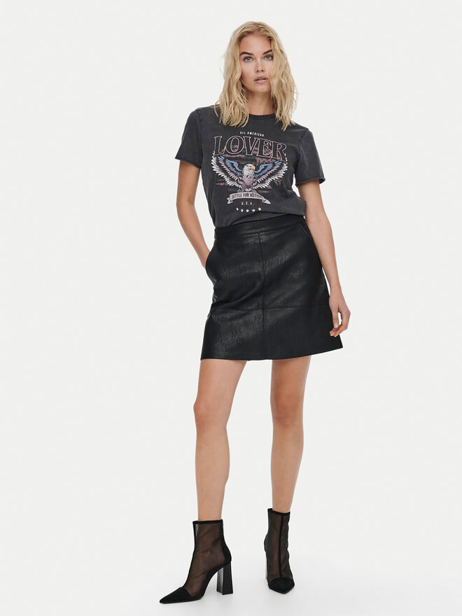 ONLY ONLY Marškinėliai Lucy 15215721 Juoda Regular Fit