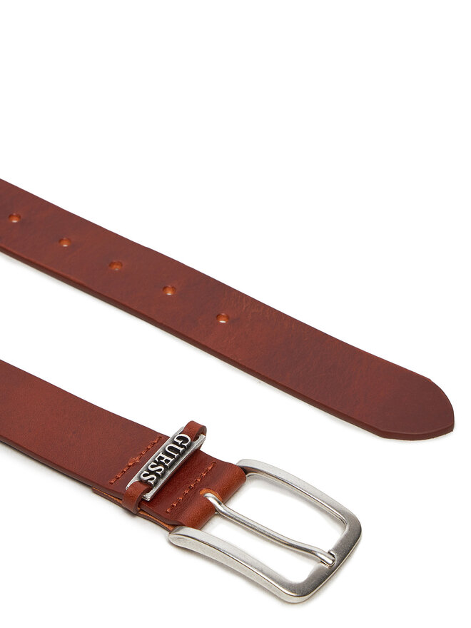 Guess Moški pas Guess Detailed Loop Belt M4BZ29 L0VE0 Rjava